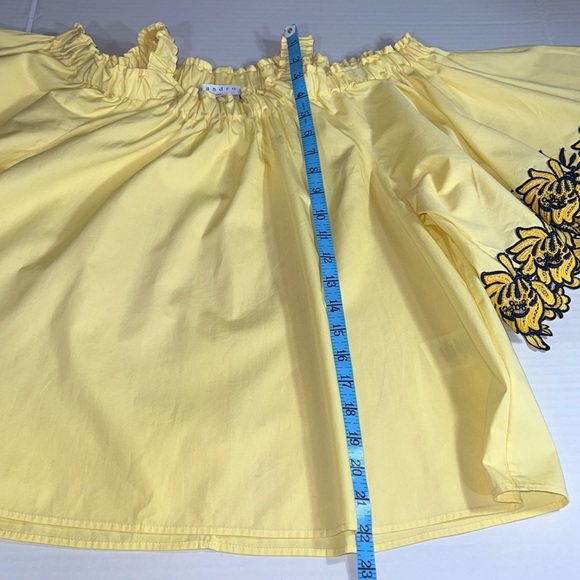 Sandro Embroidered Cold Shoulder Top✨ - Picture 7 of 11